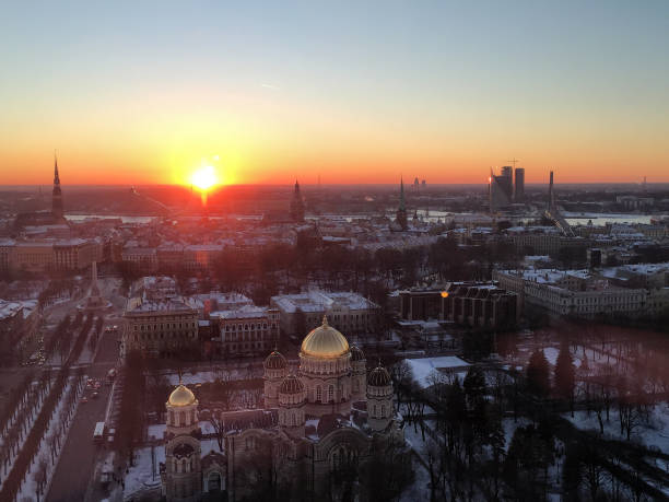 istock View over Riga in Latvia after sunset 28.12.2015 1314639525