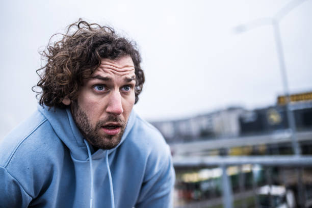 istock Young exhausted sportsman resting. 1314639939