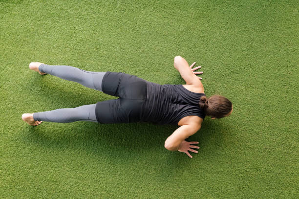 istock athlete training in the gym doing push-ups 1314642972