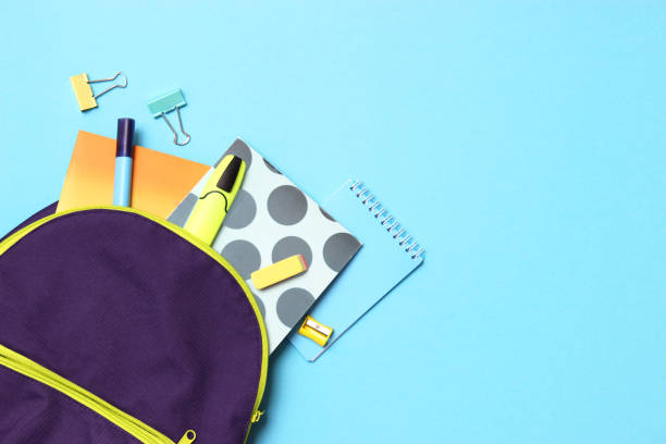 istock school backpack and school stationery. Concept back to school. 1314660032