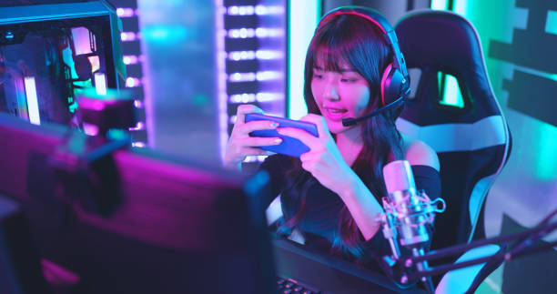 istock cybersport gamer have live stream 1314664317