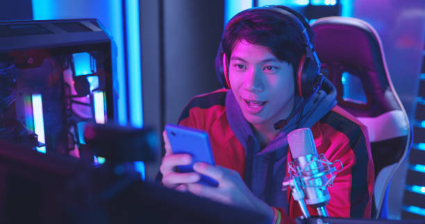 istock cybersport gamer have live stream 1314665207