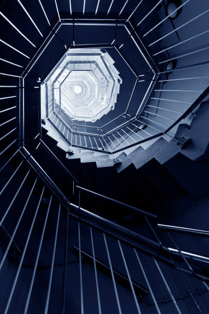 istock Interior view of modern spiral staircase 1314673841
