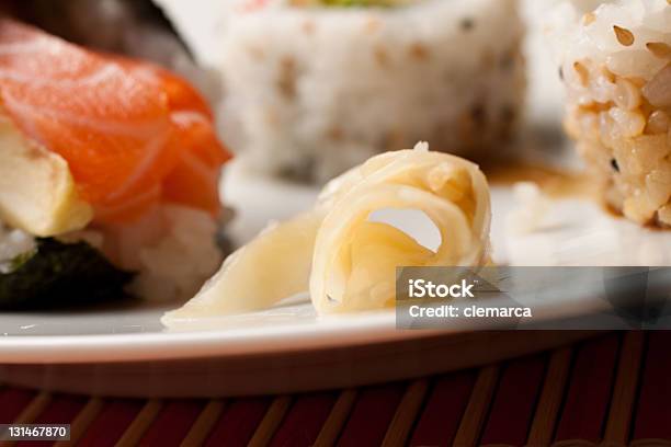 Foto de Cozinha Japonesagari e mais fotos de stock de Abacate - Abacate, Caviar, Comida