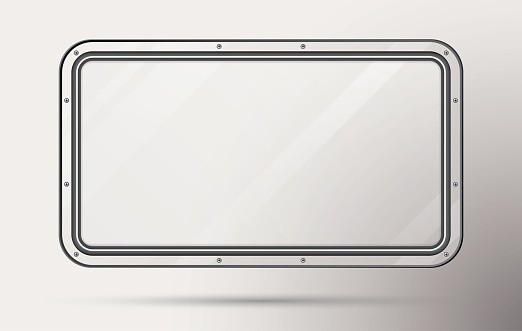 Basic Train Window Train Window Isolated On Clear Background Realistic View From Inside Of ...