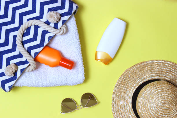 istock sunscreens on a colored background close-up. Sun protection for skin 1314687907