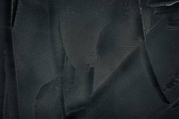 istock Textured black surface texture. Dark shabby plastered concrete wall. Abstract grunge background 1314690554