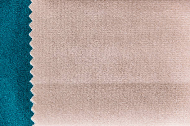 istock Collection of colorful velour textile samples. Fabric designed for sofas and armchairs. Fabric texture background 1314697809