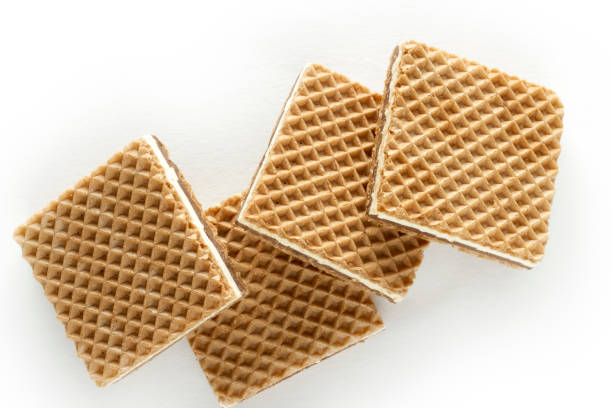 istock Crispy wafers with chocolate and hazelnut cream 1314697812