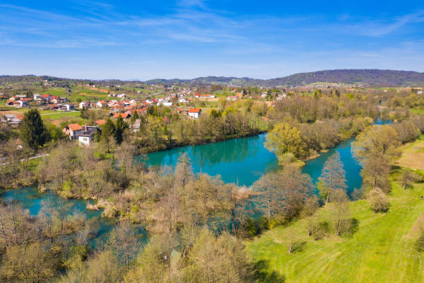 istock Mreznica river in Croatia from air 1314701475