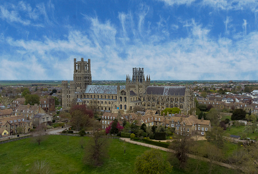 Clouds loom over Lincoln in the UK