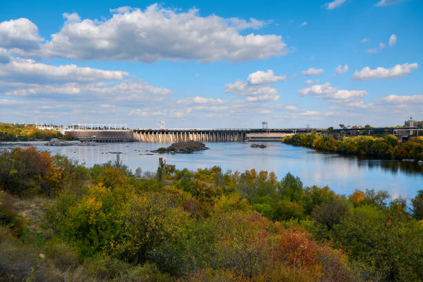 istock autumn forest on the background of the river 1314708870