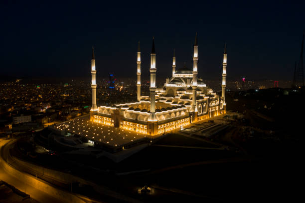 istock Aerial view of Camlica Mosque 1314708890