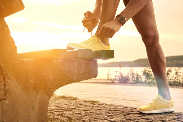 istock Sportsman training outdoors near the river. 1314711854