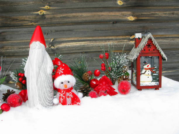 istock christmas lantern fruit berries apple and decoration with fir branches snow 1314717071