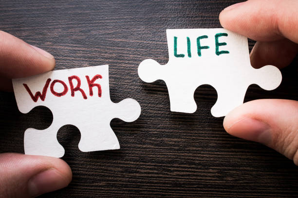 istock trying to combine work and life. work life balance concept 1314721541