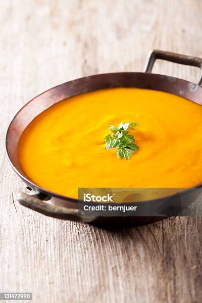 Pumpkin Soup Stock Photo - Download Image Now - Autumn, Bowl, Copper