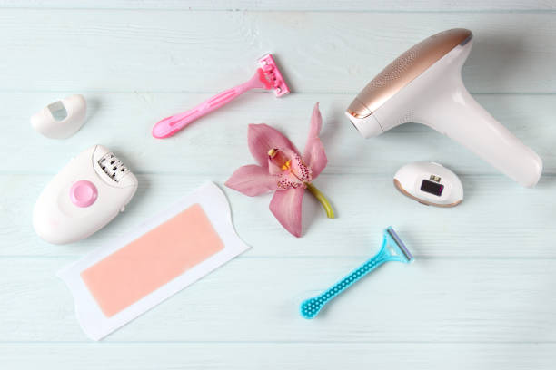istock a set of different tools for home hair removal. 1314732897