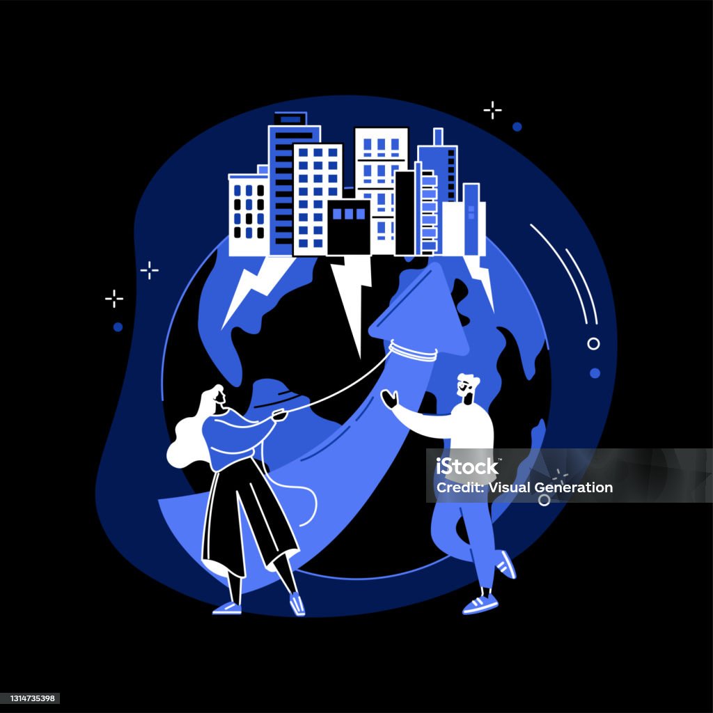 Overpopulation Design Overpopulation Abstract Concept Vector Illustration Stock Illustration ...