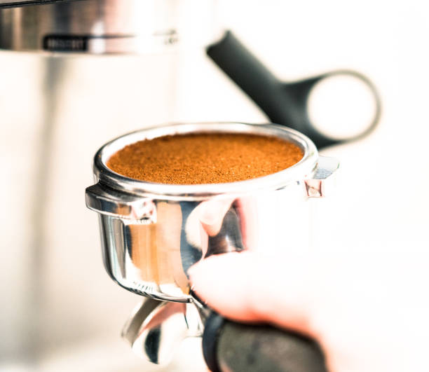 istock Barista making a coffee - Portafilter macro 1314736034