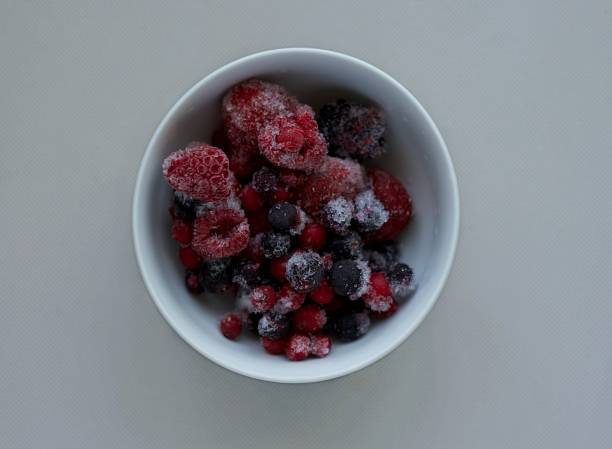 istock Frozen summer fruits: raspberries, blueberries, blackberries and strawberries 1314737793