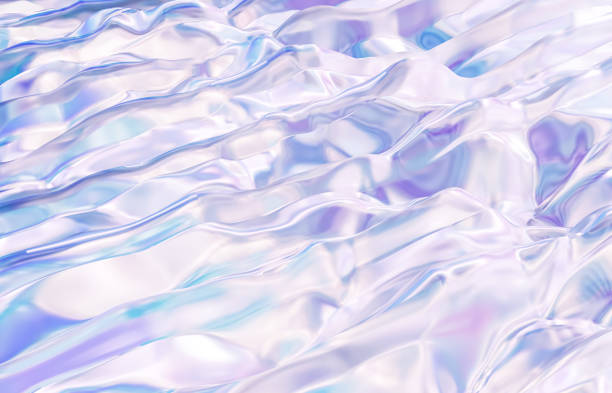 istock Abstract geometric crystal background, iridescent texture, liquid. 1314746651