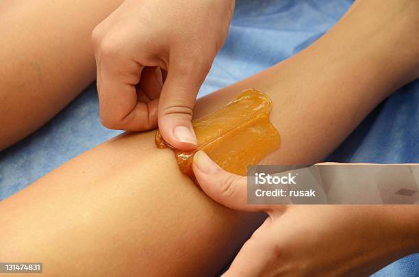 Sugaring Hair Removal Stock Photo - Download Image Now - Adult, Beautician, Beautiful Woman