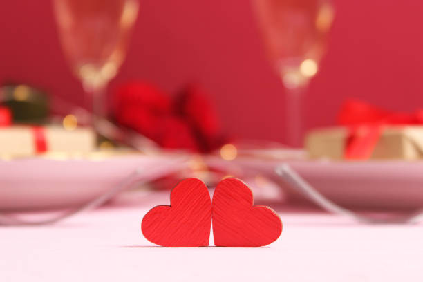 istock Valentine's day background in minimalism style. Hearts, 1314749902