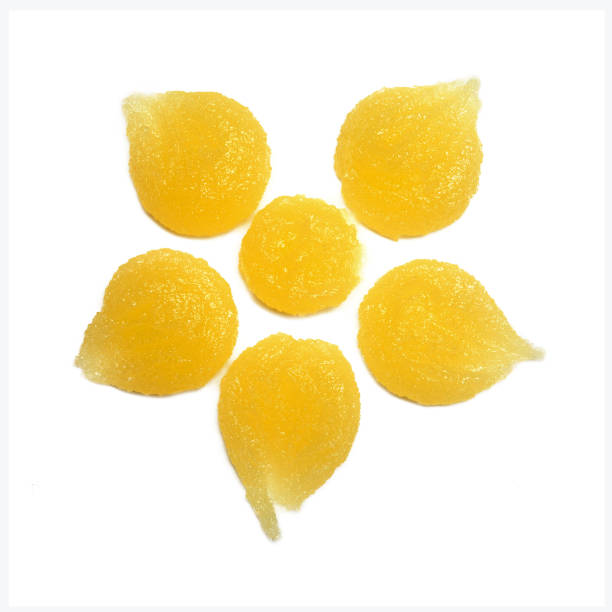 istock Bright body scrub blots on white background. Isolated 1314756257