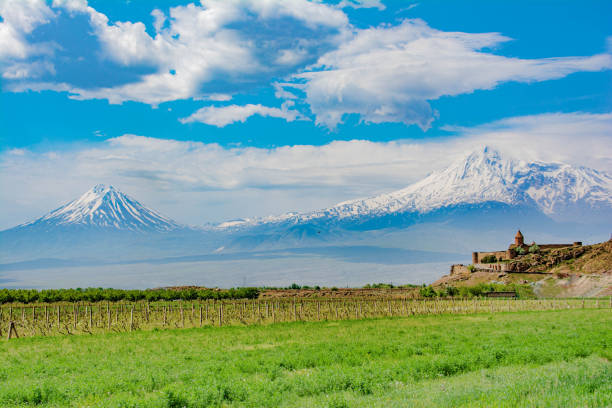 istock Khor Virap monastery and Mount Ararat 1314758476