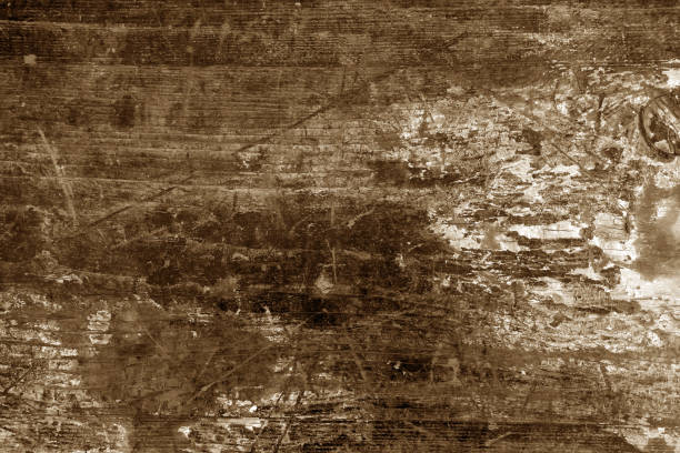 istock Old rusted and stained floor pattern in brown tone. 1314759161