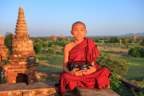 istock Young Buddhist monk looking at the view, Bagan, Myanmar 1314759867