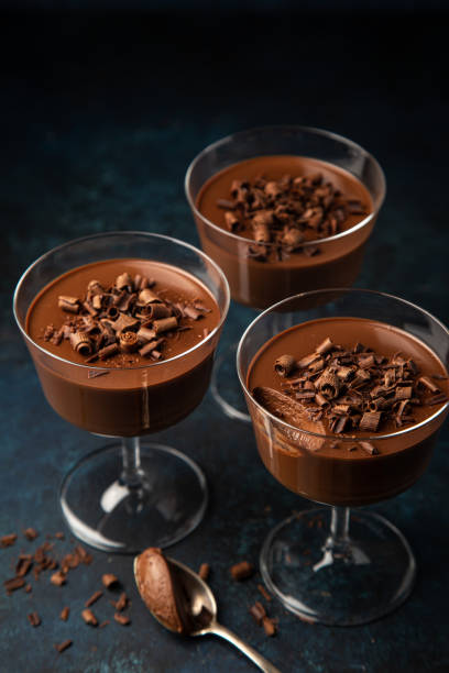 istock Dark chocolate Panna Cotta dessert 1314760290
