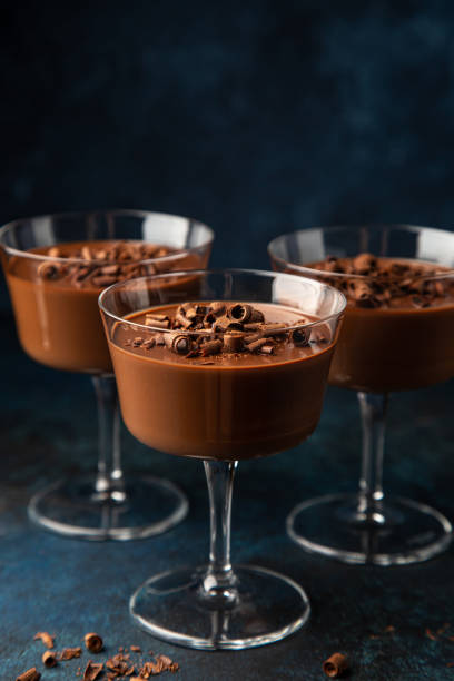 istock delicious chocolate Panna Cotta dessert 1314760813