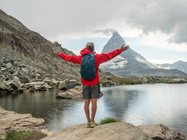 istock Man explores freedom in nature 1314770457