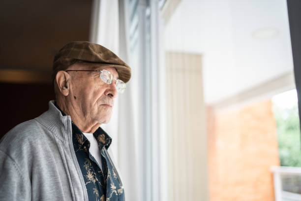istock Senior man contemplating at home 1314772047