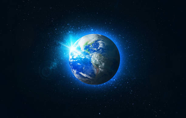 istock View of Planet Earth. Green planet on galaxy. Globe from space in a stellar field:  Elements of this image furnished by NASA. 1314773918