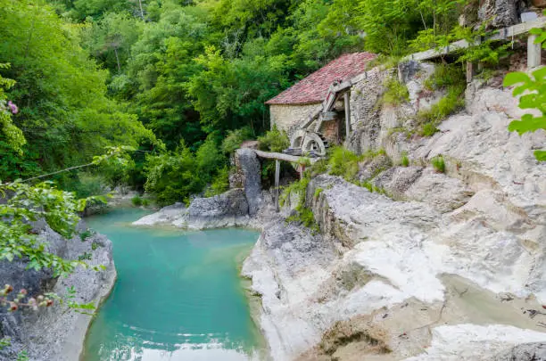 Abandoned old water mill in Kotle, Croatia.