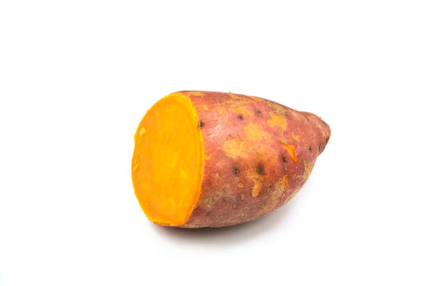 istock Sweet potato yam isolated on white background 1314777068