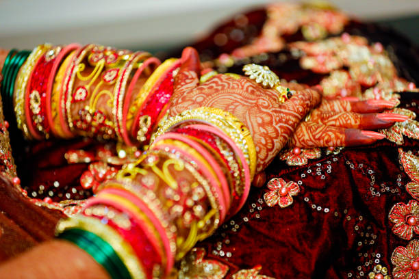 istock Indian wedding ceremony: bridal hand 1314779382