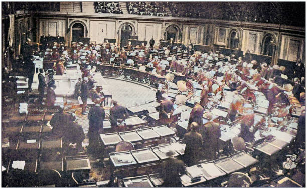 US Army colorized photos: House of Representatives, Washington DC US Army colorized photos: House of Representatives, Washington DC congress photos stock illustrations