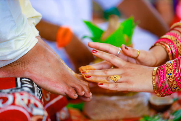 istock Indian Traditional Wedding: haldi ceremony 1314780644