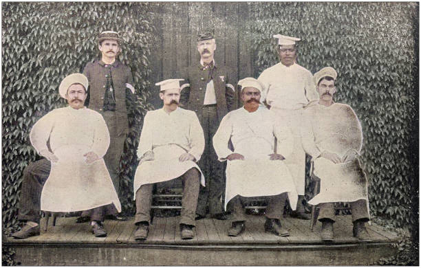istock US Army colorized photos: Company cooks for recruits 1314782071