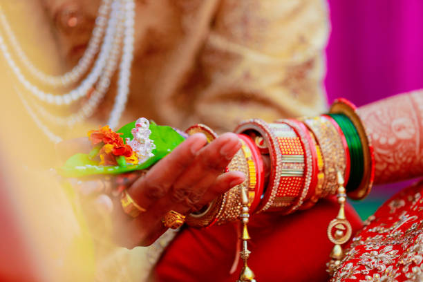 istock Traditional indian wedding ceremony, groom and bride hand 1314782462