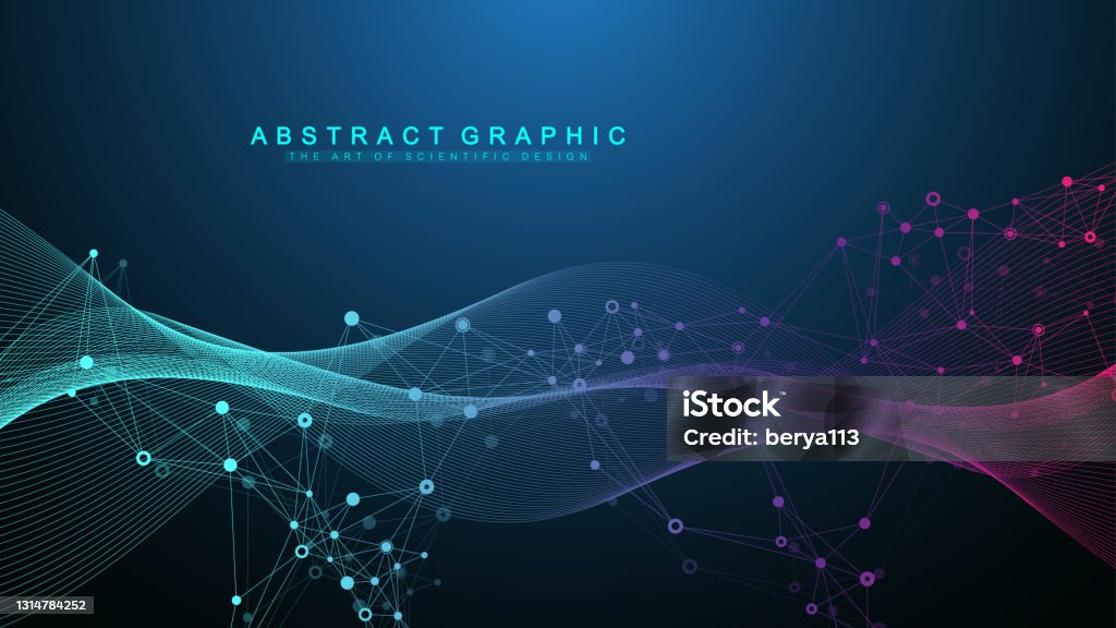 Abstract dynamic motion lines and dots background with colorful particles. Digital streaming background, wave flow. Plexus stream background. Big Data technology, vector illustration Abstract dynamic motion lines and dots background with colorful particles. Digital streaming background, wave flow. Plexus stream background. Technology vector illustration Artificial Intelligence stock vector