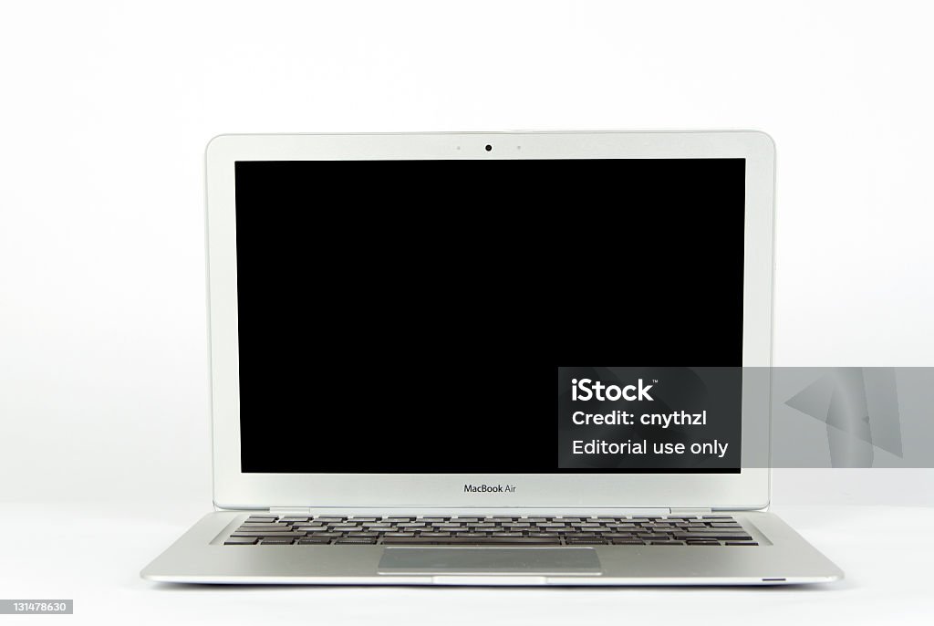 Computer portatile isolato - Foto stock royalty-free di MacBook