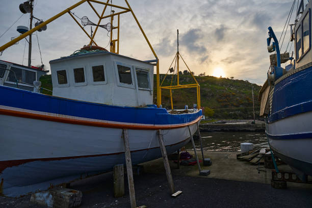 istock Fishing boat at the harbor 1314786687