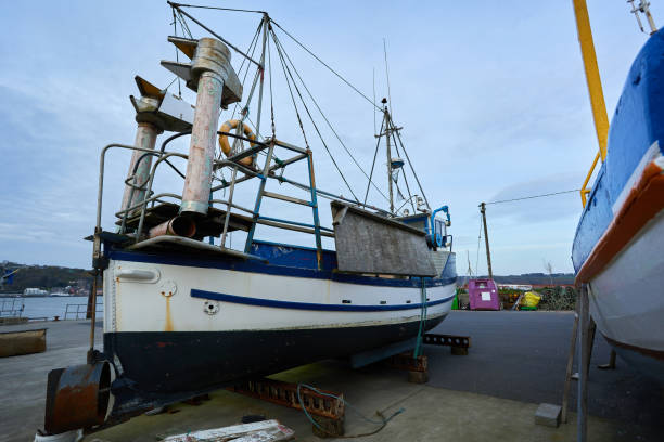 istock Fishing boat at the harbor 1314786916