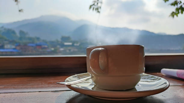 istock Cup of coffee and blurred background. 1314786948