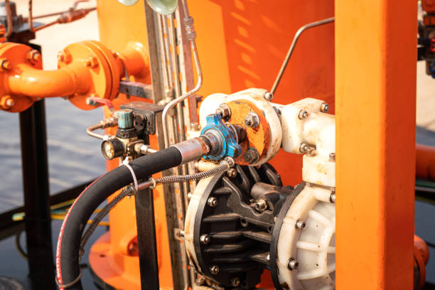 istock High pressure hose connection - Industrial equipment. 1314787698